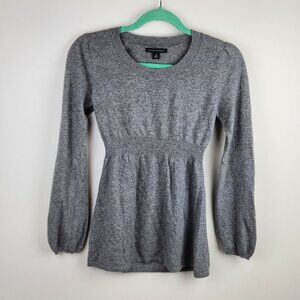Banana Republic Y2K Wool Cashmere Angora Babydoll Bishop Sleeve Sweater XS